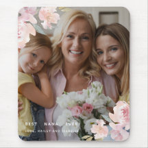 Snygg Best Nana någonsin  Blommigt Photo