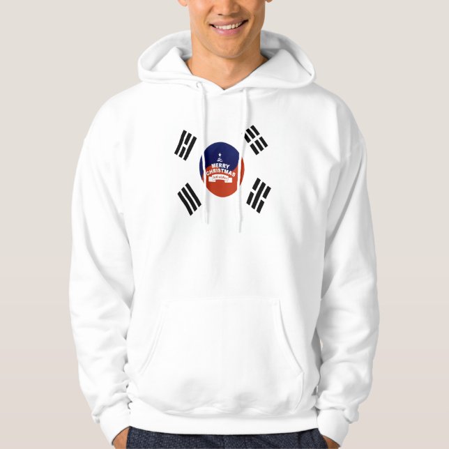 Snygg Best önskemål Sydkorea God jul Hoodie (Framsida)