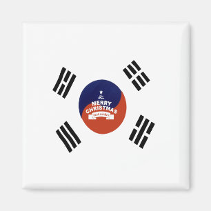 Snygg Best önskemål Sydkorea God jul Magnet