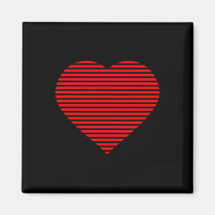 Snygg Big Red Heart Valentine Day Boys Girls Magnet