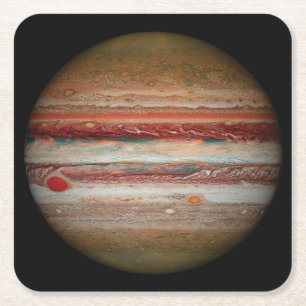 Snygg bild av Jupiter Underlägg Papper Kvadrat