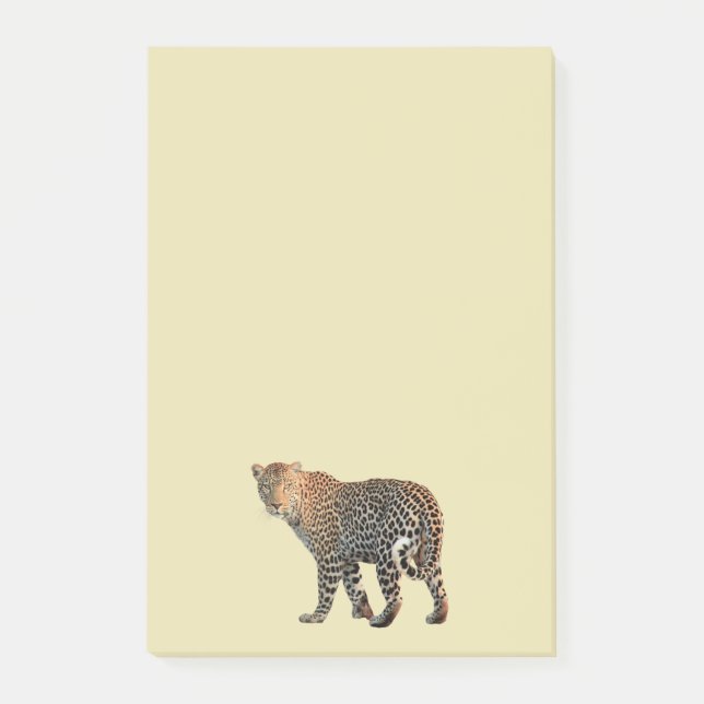 Snygg bild av Leopard Post-it Block (Framsida)