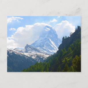 Snygg bild av Matterhorn Vykort