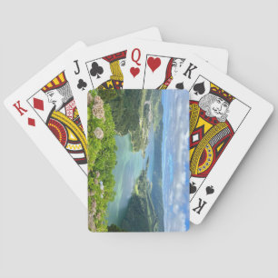 Snygg bild av Sete Cidades Caldera, Azorerna Casinokort