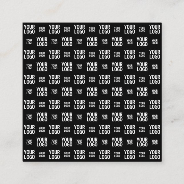 Snygg bild, design eller företagslogotypmönster  fyrkantigt visitkort (Framsida)