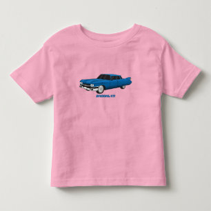 Snygg blå 1959 års klassiska bil t shirt