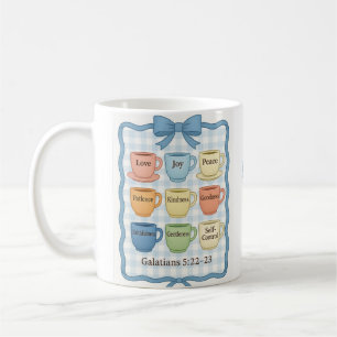 Snygg blå design kaffemugg
