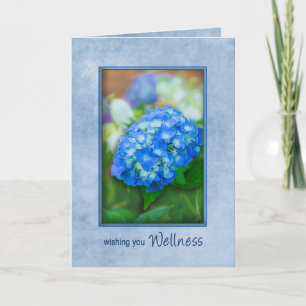 Snygg blå Hydrangea i 3D Kort