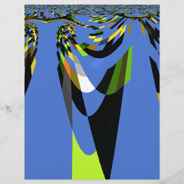 Snygg, blå, sömlös vektor, underbar konst (Framsida)