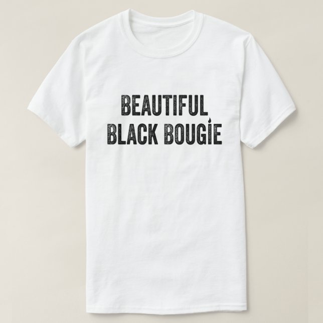 Snygg Black Bougie - Fet & Snyggt T-shirt (Design framsida)