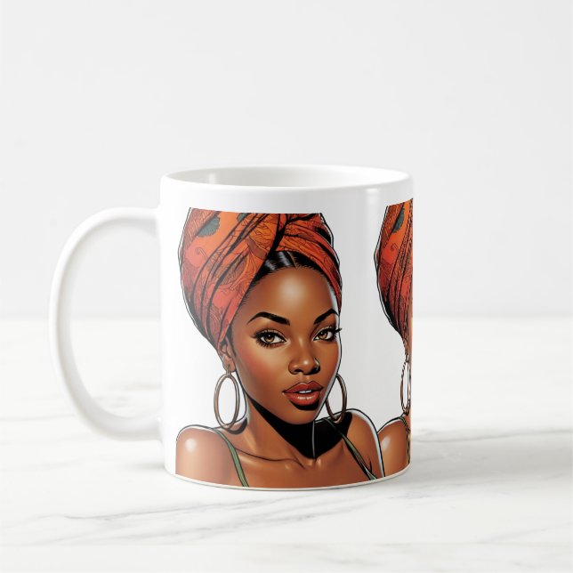 Snygg Black Girl Mugg (Vänster)