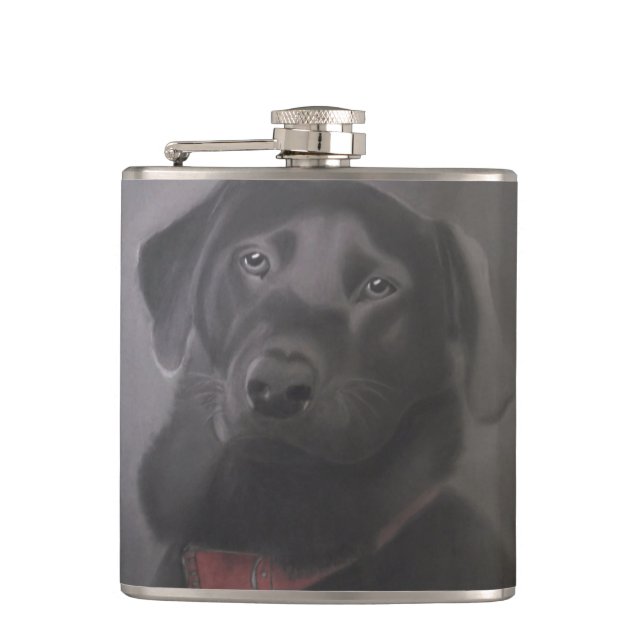 Snygg Black Labrador Retriever Fickplunta (Framsidan)