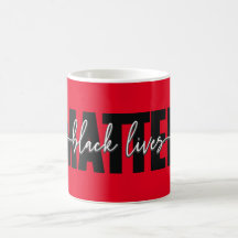 Snygg Black Lives Matter-typografi mugg