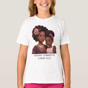 Snygg Black Mamma och Dotter (14) T Shirt