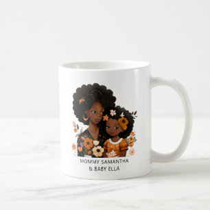 Snygg Black Mamma och Dotter (16) Kaffemugg