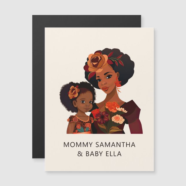 Snygg Black Mamma och Dotter (20) (Fram/baksida)