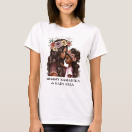 Snygg Black Mamma och Dotter (2) T Shirt