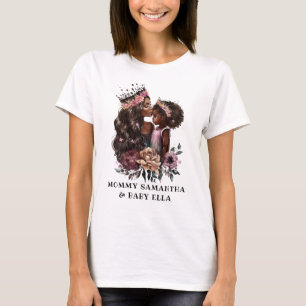 Snygg Black Mamma och Dotter (3) T Shirt