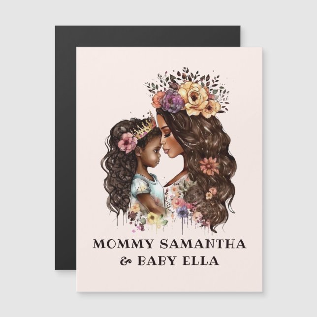 Snygg Black Mamma och Dotter (4) (Fram/baksida)