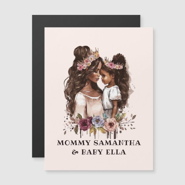 Snygg Black Mamma och Dotter (5) (Fram/baksida)