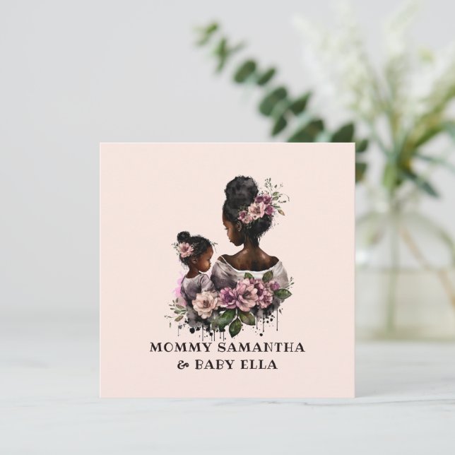 Snygg Black Mamma och Dotter (7) (Stående Fram)