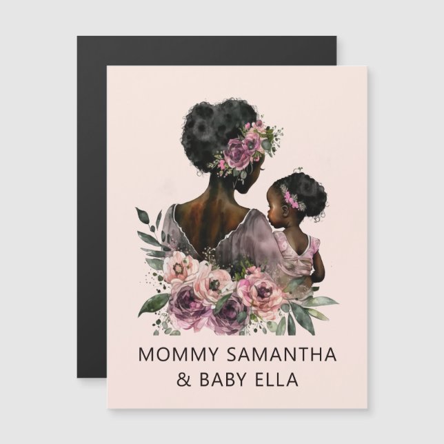 Snygg Black Mamma och Dotter (8) (Fram/baksida)