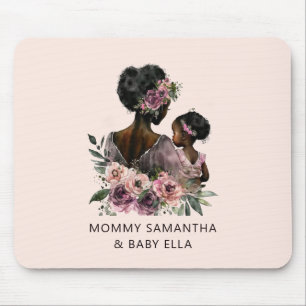 Snygg Black Mamma och Dotter (8) Musmatta