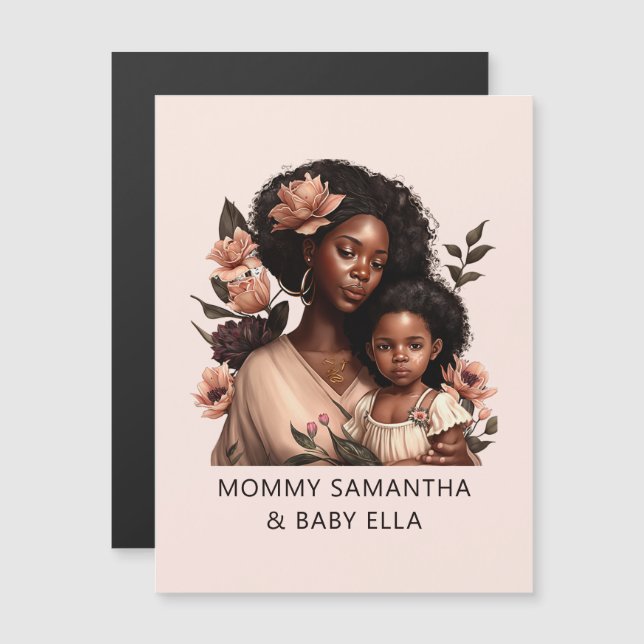 Snygg Black Mamma och Dotter (9) (Fram/baksida)