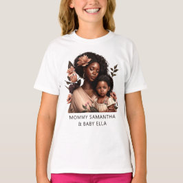 Snygg Black Mamma och Dotter (9) T Shirt