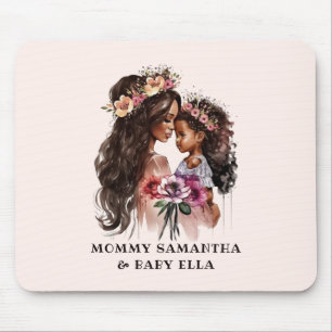Snygg Black Mamma och Dotter Musmatta