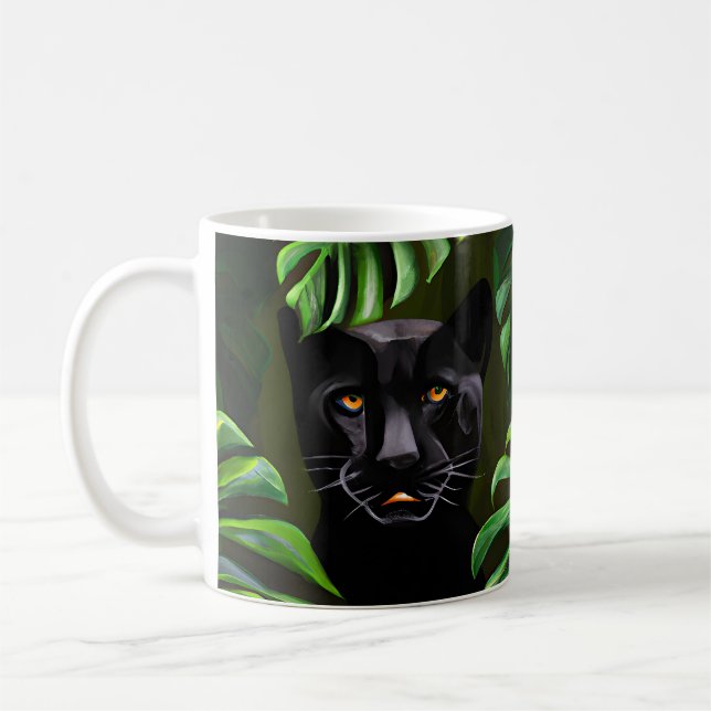 Snygg Black Panther Kaffemugg (Vänster)