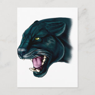 Snygg Black Panther Vykort