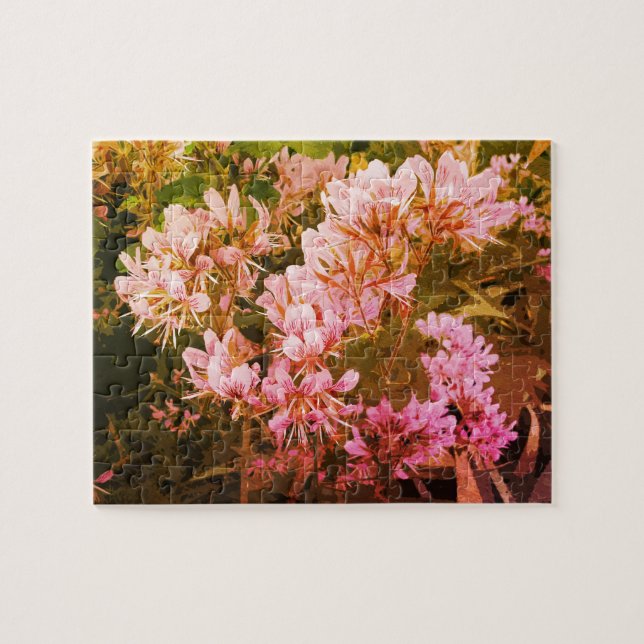Snygg blomkonst bild puzzle 252 pc pussel (Horisontell)
