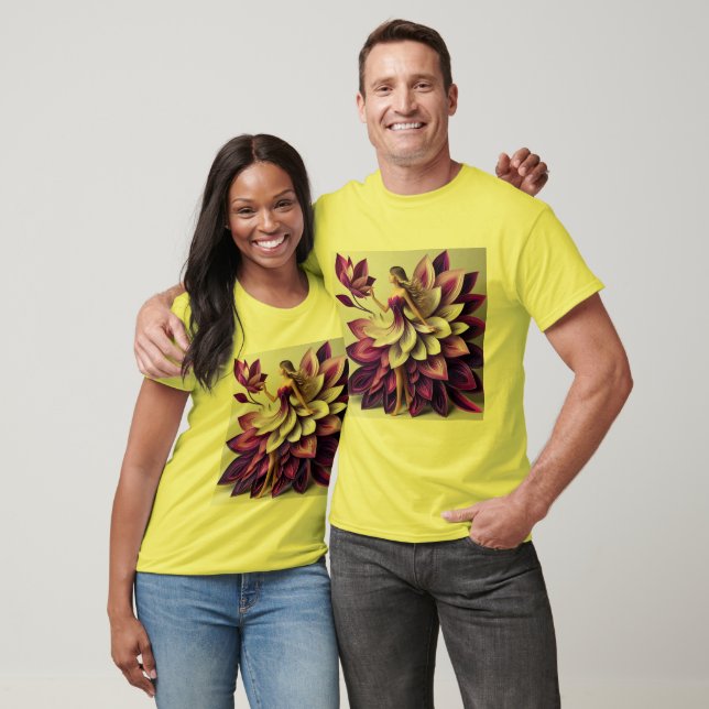 Snygg blomma t shirt (Unisex)