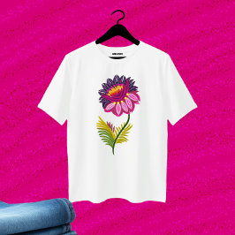 Snygg blomma t shirt