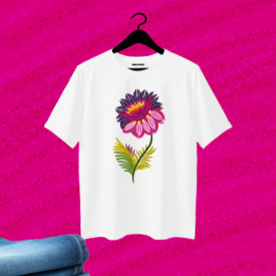 Snygg blomma t shirt