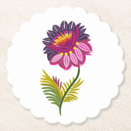 Snygg blomma underlägg papper