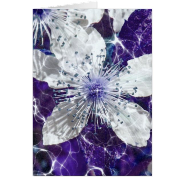 Snygg Blommar Flower Hälsningskort (Framsidan)