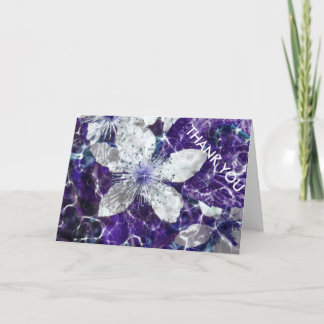 Snygg Blommar Flower Tack Kort