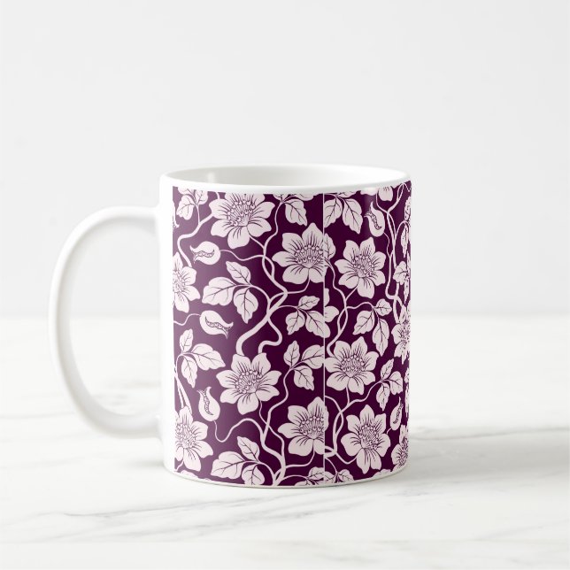 Snygg Blommigt - bakgrund Kaffemugg (Vänster)