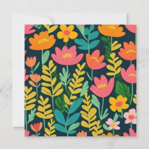 Snygg blommigt färglös fält