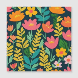 Snygg blommigt färglös fält