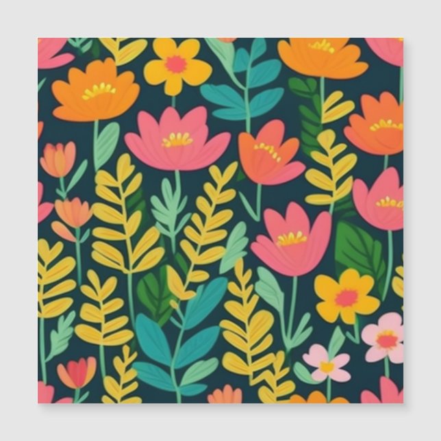 Snygg blommigt färglös fält (Framsida)