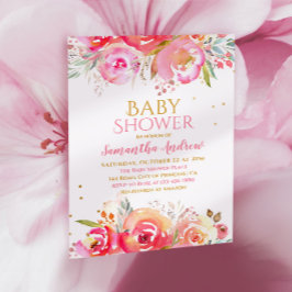 Snygg  Blommigt Fintvätt Flickbabystövel Invi Inbjudningar
