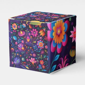 Snygg blommigt för mörk presentaskar