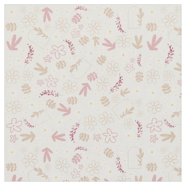 Snygg blommigt från mönster, söt, modern design tyg (Närbild)