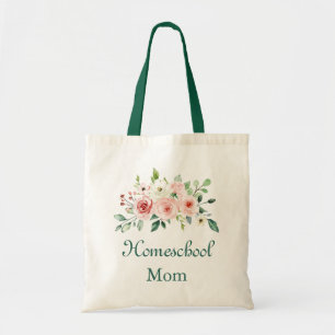 Snygg Blommigt Homeschool Mamma Tygkasse