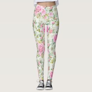 Snygg Blommigt Leggings