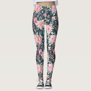 Snygg Blommigt Leggings