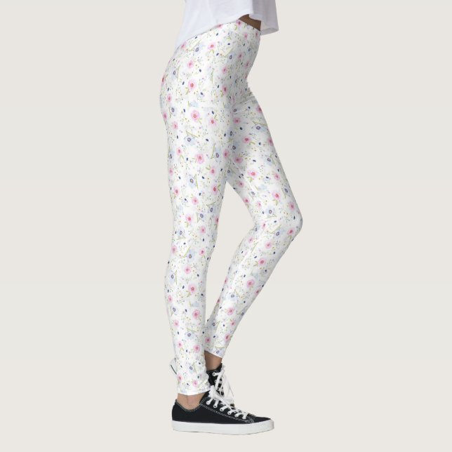 Snygg blommigt leggings (Höger)